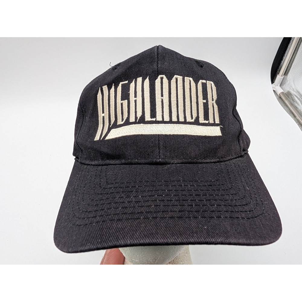 Vintage Highlander There Can Be Only One KC Snapback Hat Black Green Underbrim